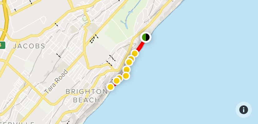 Anstey's Strand tenger hőmérséklete