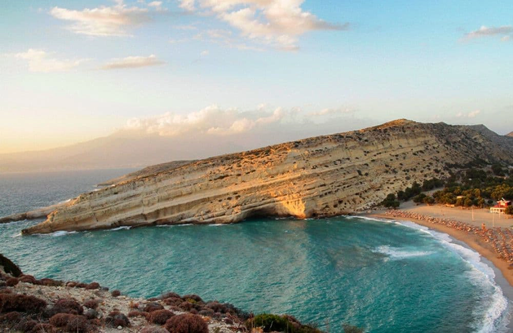 Matala Strand tenger hőmérséklete