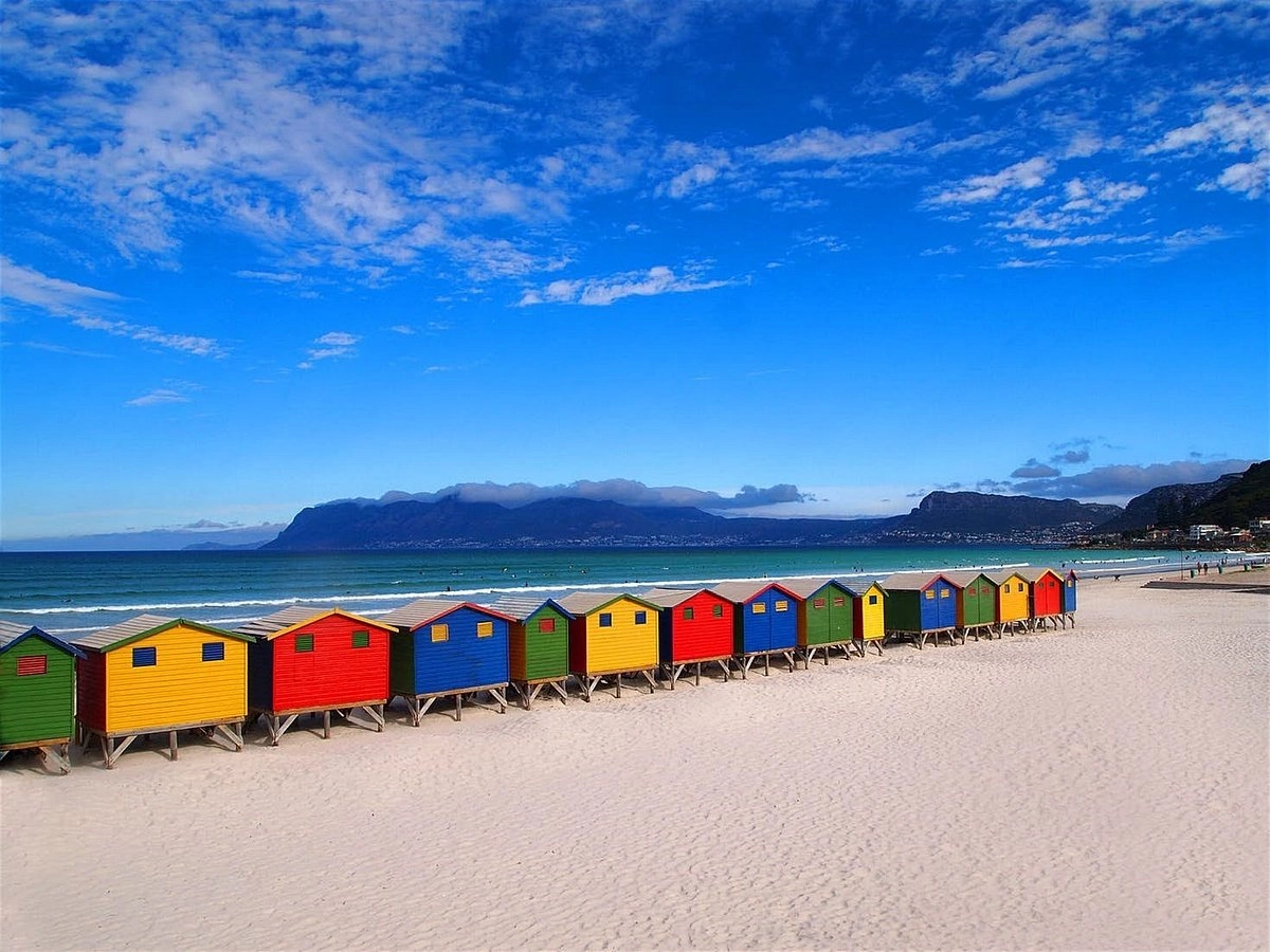  Muizenberg  strand - South African Atlantic Coast