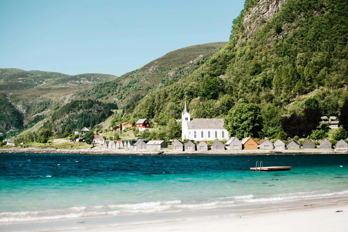 Seljesanden  strand - Norvégia